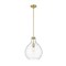 Z-Lite Bon Air Pendant, 1-Light, 13 In.W x 17.5 In.H, Modern Gold/Clear 496P13-MGLD - alternate 5